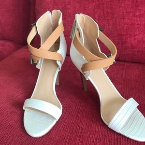 Stunning White Strappy Sandal Heel